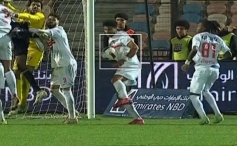 ركلة جزاء غير محتسة في مباراة الزمالك وزد في الموسم الماضي